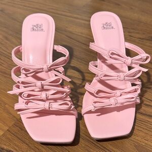 Wild Fable Pink Bow Heels Size 7